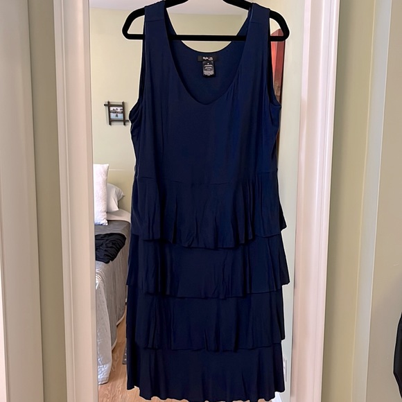 Indigo and Black Style and Co ruffled dresses - Picture 7 of 10